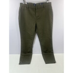 NWT  Women's GAP Stretch Skinny Pants Size 12 Olive Night